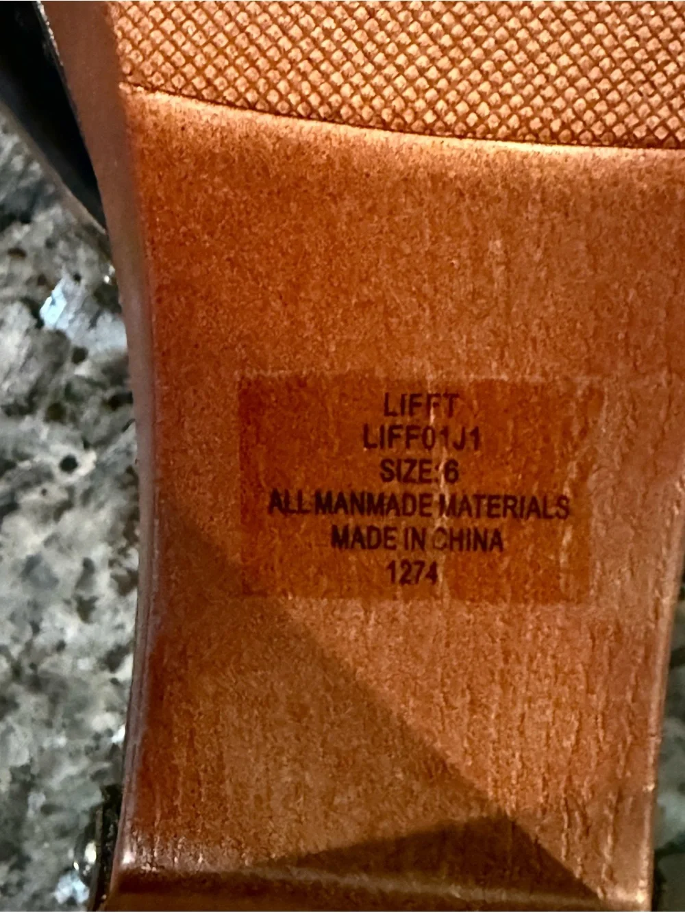 Madden Girl Black Leather Platform Clogs with Wood-Tone Heel